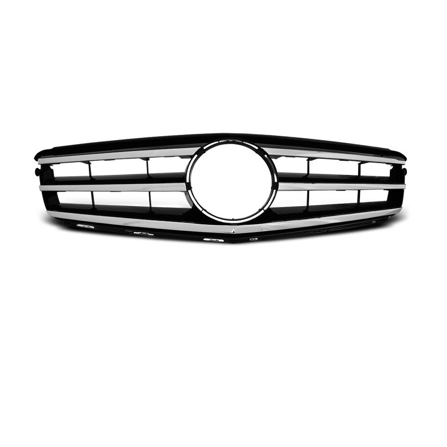 GRILL MERCEDES W204 07-14 AVANTGARDE CHROME-BLACK