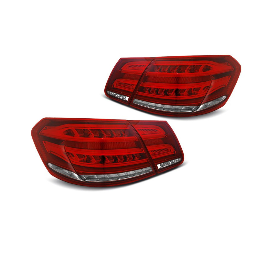 LAMPY MERCEDES W212 E-KLASA 09-13 RED WHITE SEQ