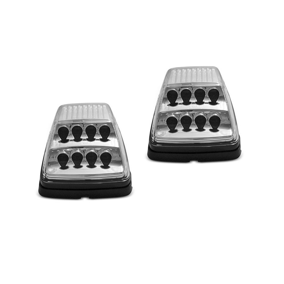 MIGACZE PRZEDNIE MERCEDES W463 90-12 LED CHROM DTS