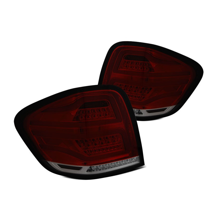 LAMPY MERCEDES M-KLASA W164 09-11 RED SMOKE LED