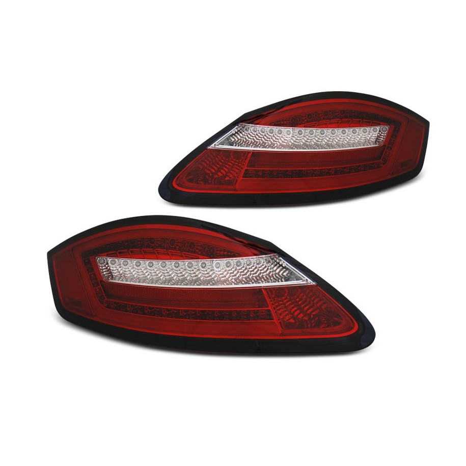 LAMPY PORSCHE BOXSTER 987 CAYMAN 2005-08 RED WHITE LED BAR DTS