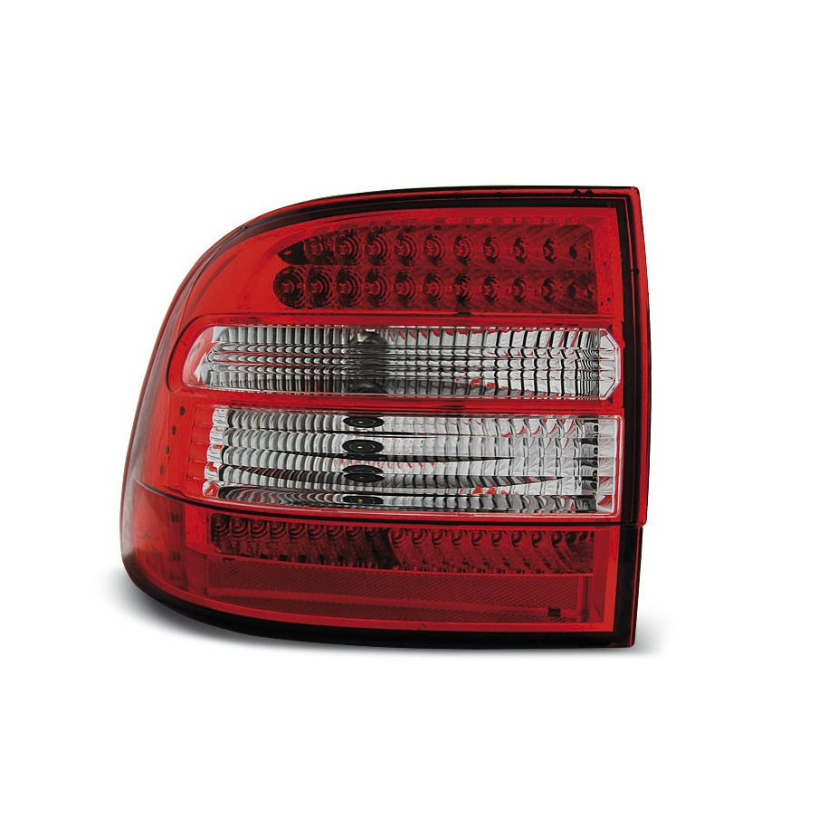 LAMPY TYLNE PORSCHE CAYENNE 2002-06 RED WHITE LED