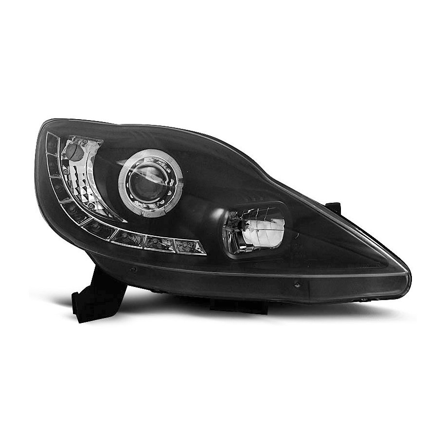 LAMPY REFLEKTORY PEUGEOT 107 2005-11 DAYLIGHT BLACK