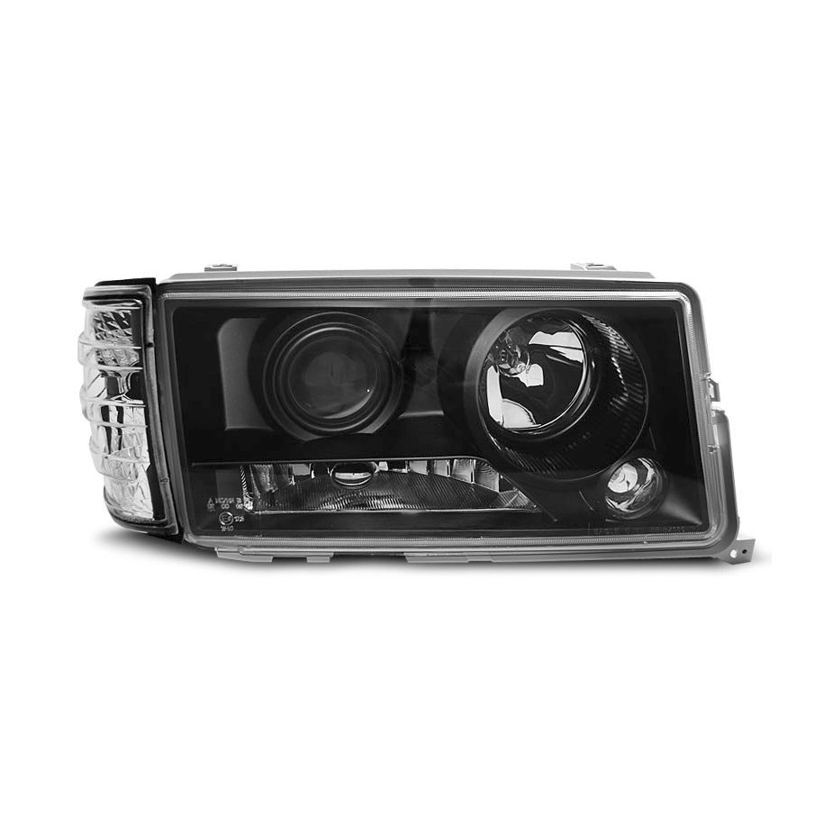 LAMPY PRZEDNIE MERCEDES W201/190 82-93 BLACK