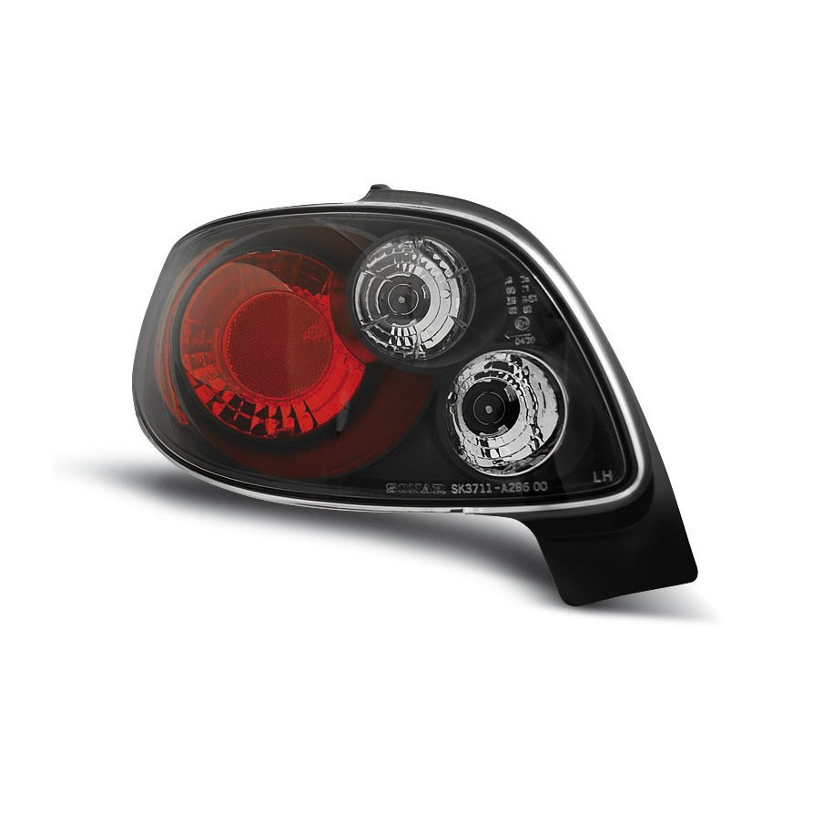 LAMPY TYLNE DIODOWE PEUGEOT 206 CC 2D CABRIO 1998- BLACK