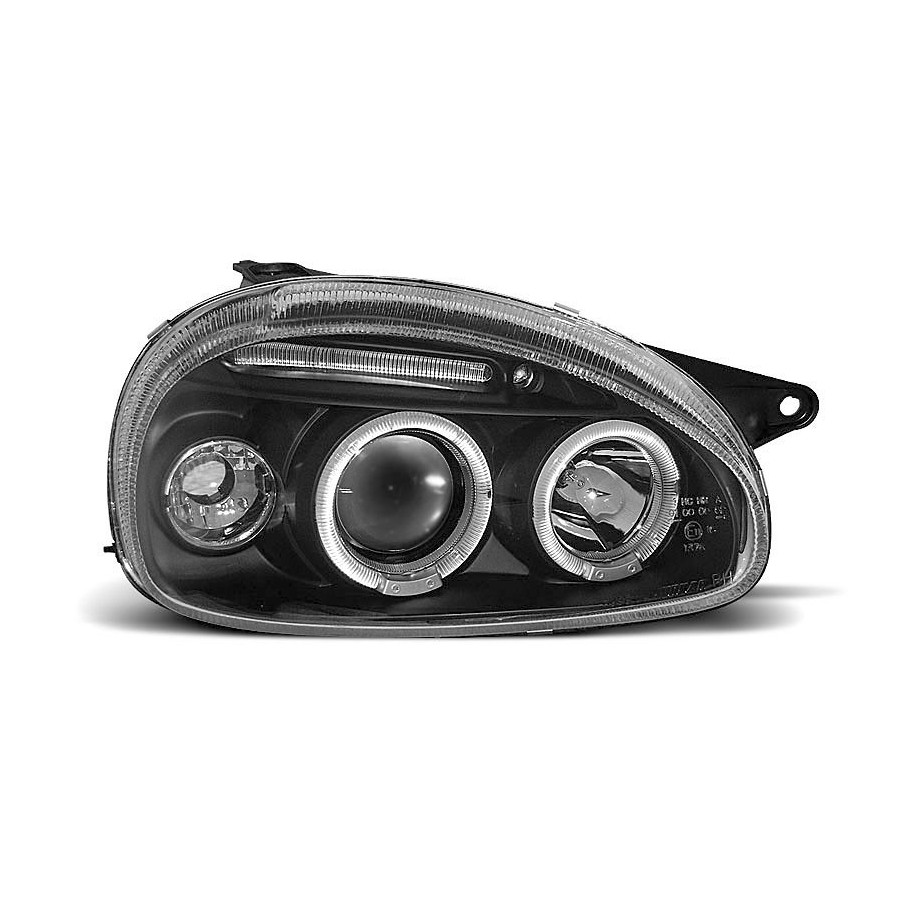 REFLEKTORY OPEL CORSA B RINGI BLACK 3D/5D