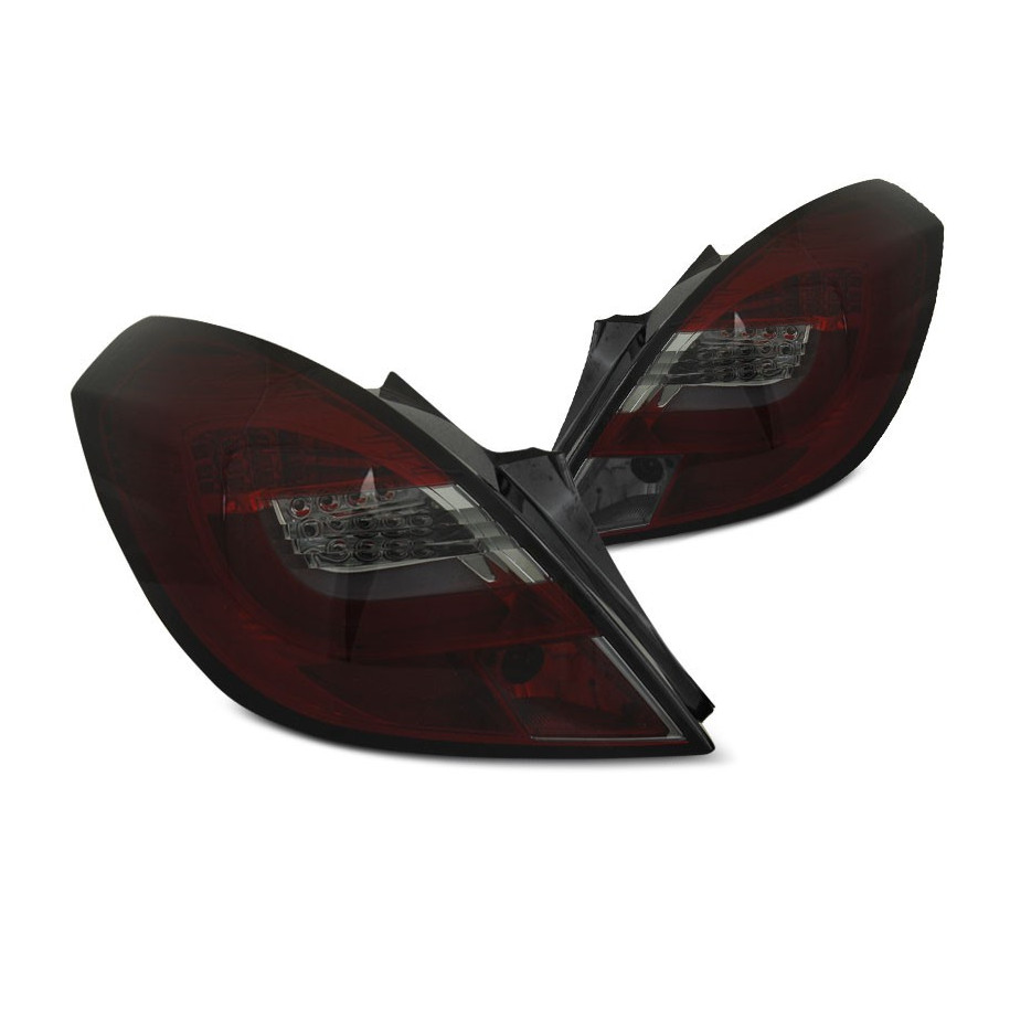 LAMPY TYLNE OPEL CORSA D 06-14 RED-SMOKE LED BAR