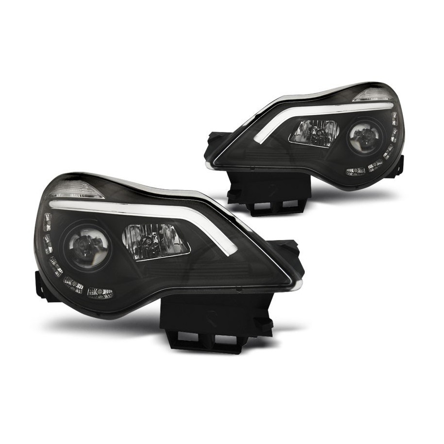 LAMPY OPEL CORSA D 11-14 DRL TUBE LED BLACK