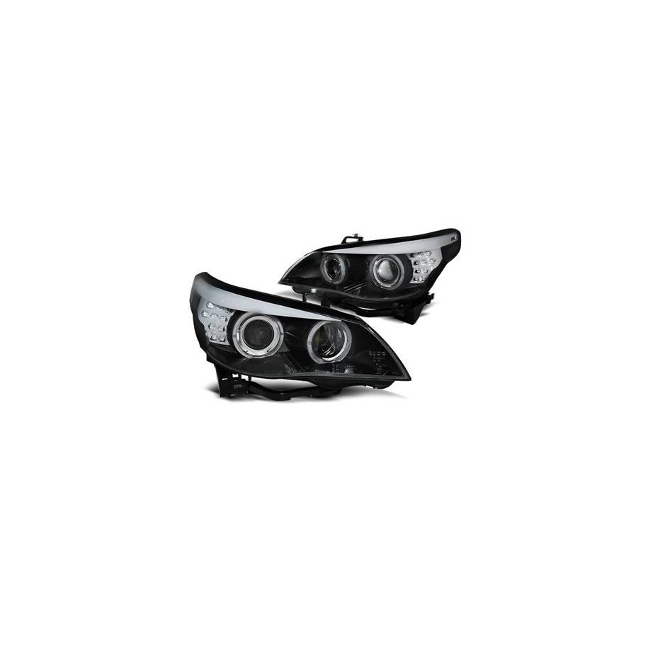 LAMPY REFLEKTORY BMW E60/61 05-07 XENON D1S RINGI BLACK LED IND