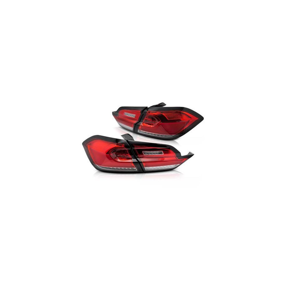 LAMPY TYLNE FORD FIESTA MK8 17-21 RED WHITE LED BAR DTS