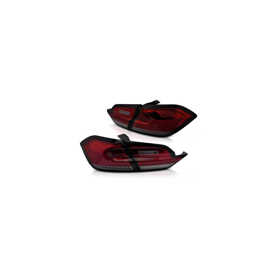 LAMPY TYLNE FORD FIESTA MK8 17-21 RED SMOKE LED BAR DTS