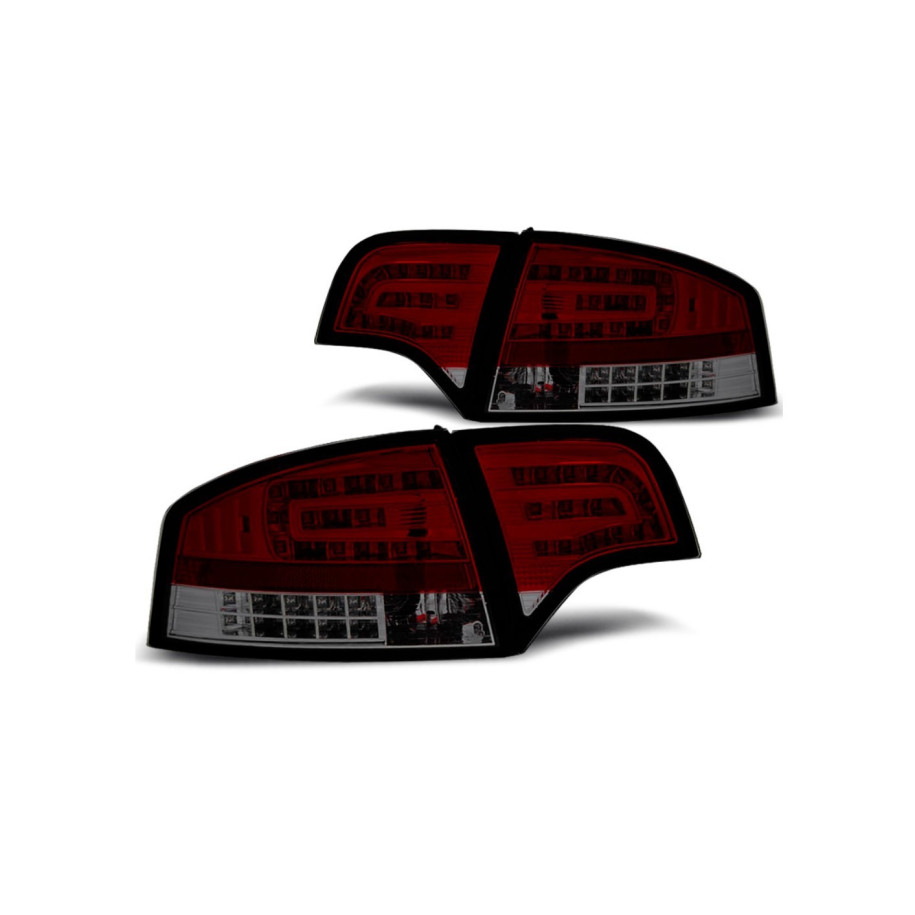 LAMPY DIODOWE AUDI A4 B7 04-08 SEDAN RED SMOKE LED