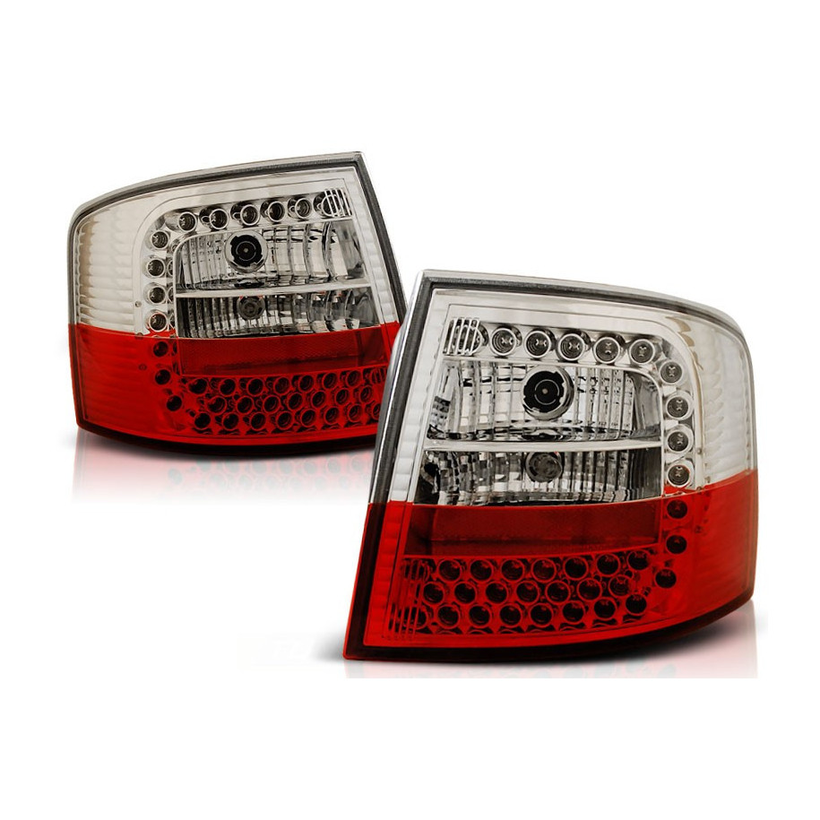 LAMPY DIODOWE AUDI A6 97-04 AVANT RED WHITE LED