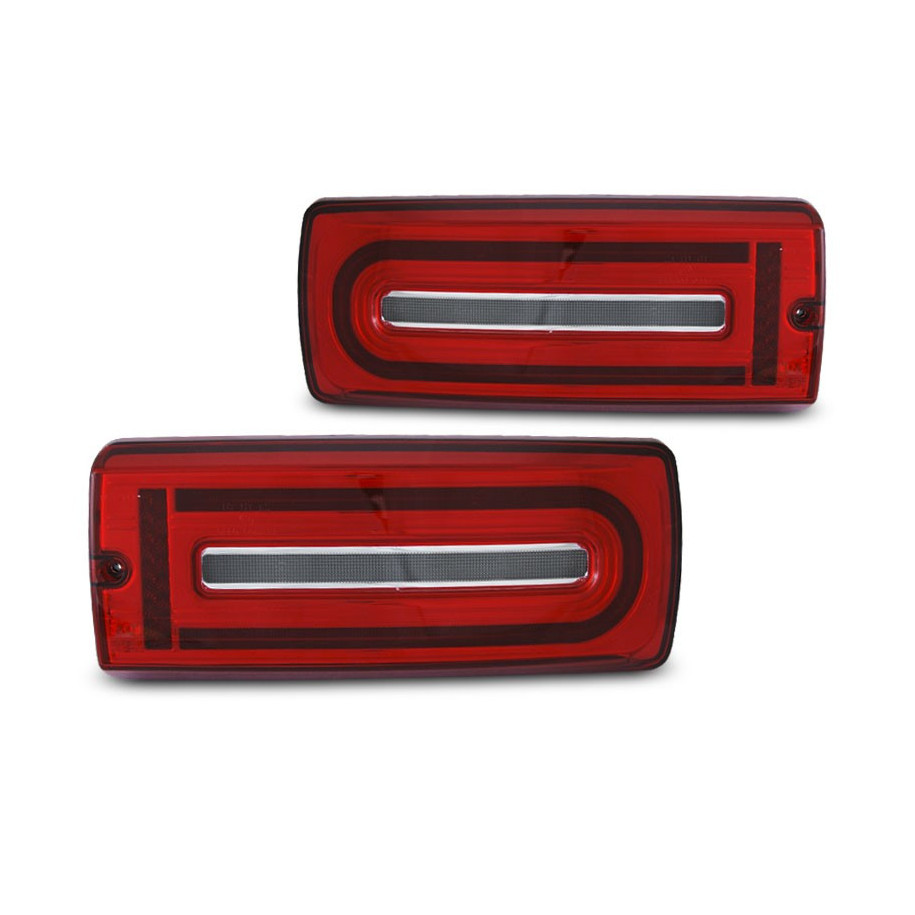 LAMPY TYLNE MERCEDES W463 G-KLASA 90-18 R-W LED BAR DTS