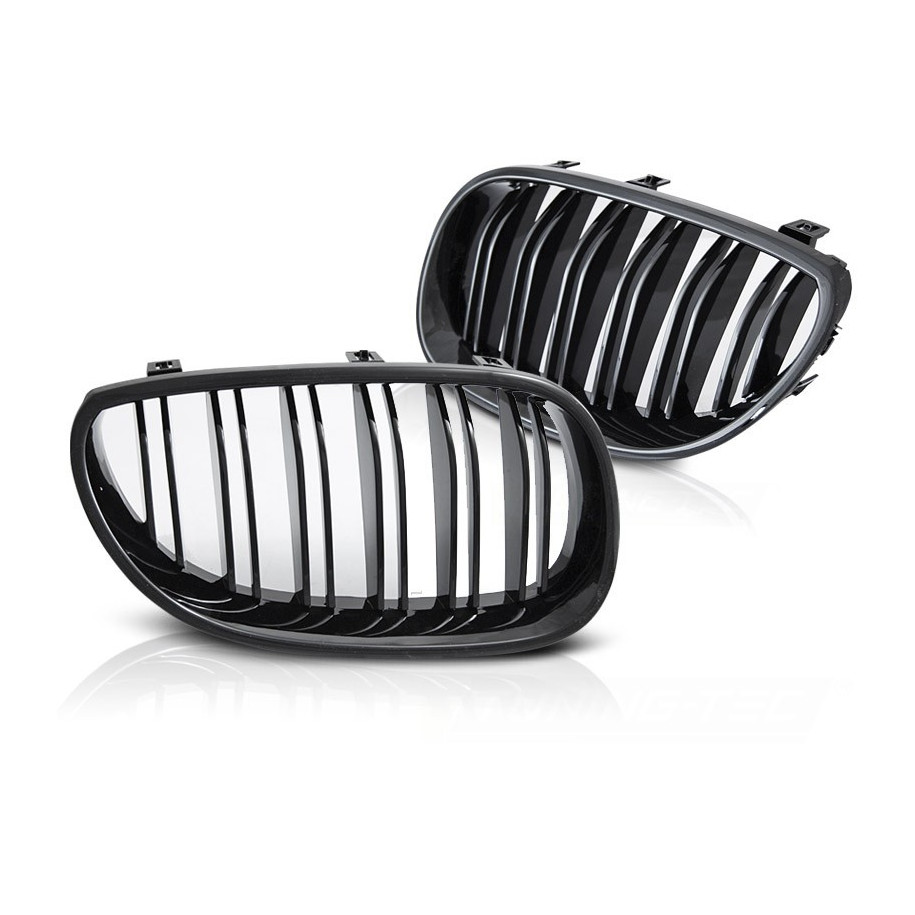 ATRAPA GRILL NERKI BMW E60 E61 03-10 SPORT GLOSSY BLACK