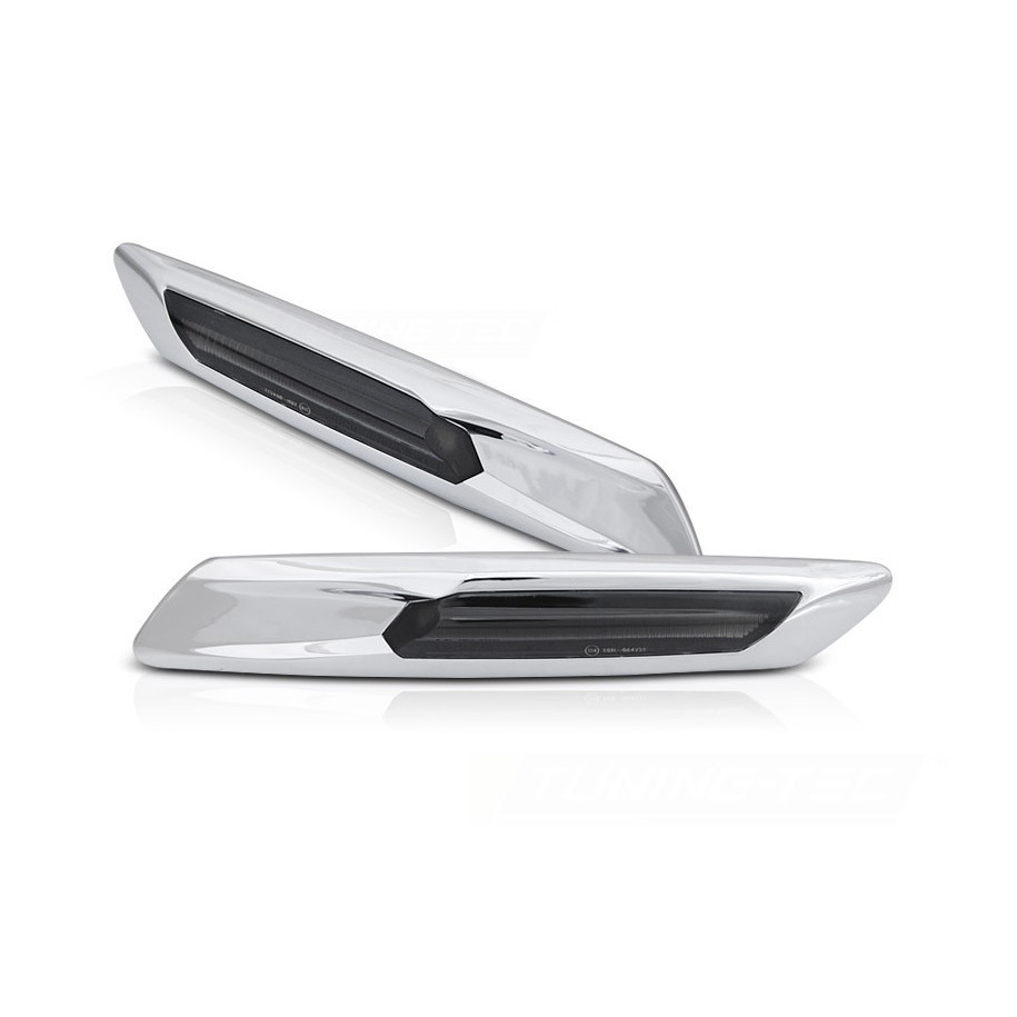 KIERUNKOWSKAZY BOCZNE BMW F10 F11 10-13 SILVER SMOKE SEQ LED