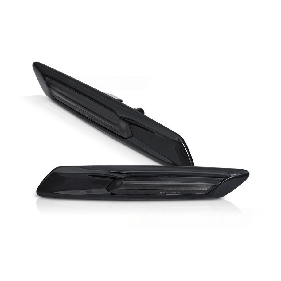 KIERUNKOWSKAZY BOCZNE BMW F10 F11 10-13 BLACK SMOKE SEQ LED