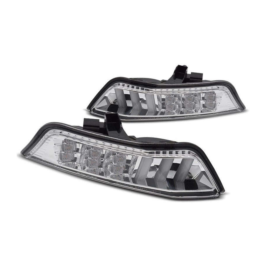 KIERUNKOWSKAZY PRZÓD FORD MUSTANG 15-17  CHROME LED SEQ