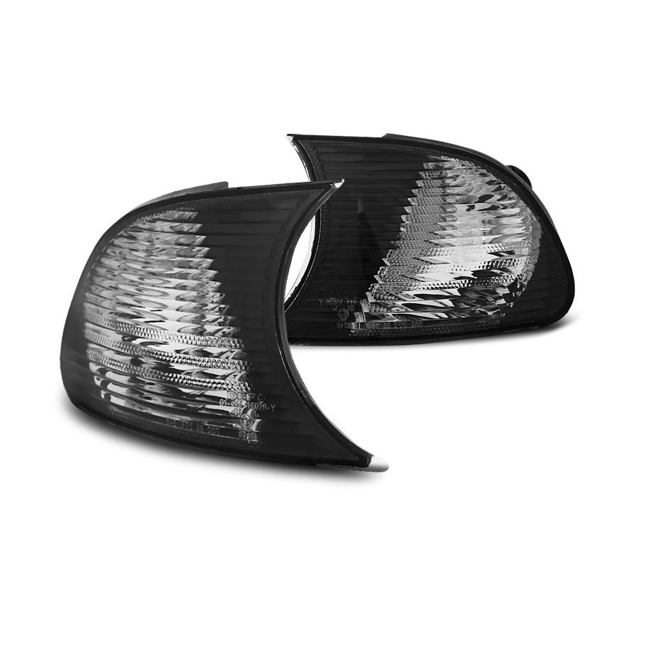 KOMPLET MIGACZY PRZEDNICH BMW E46 COUPE/CABRIO SMOKE 01-03