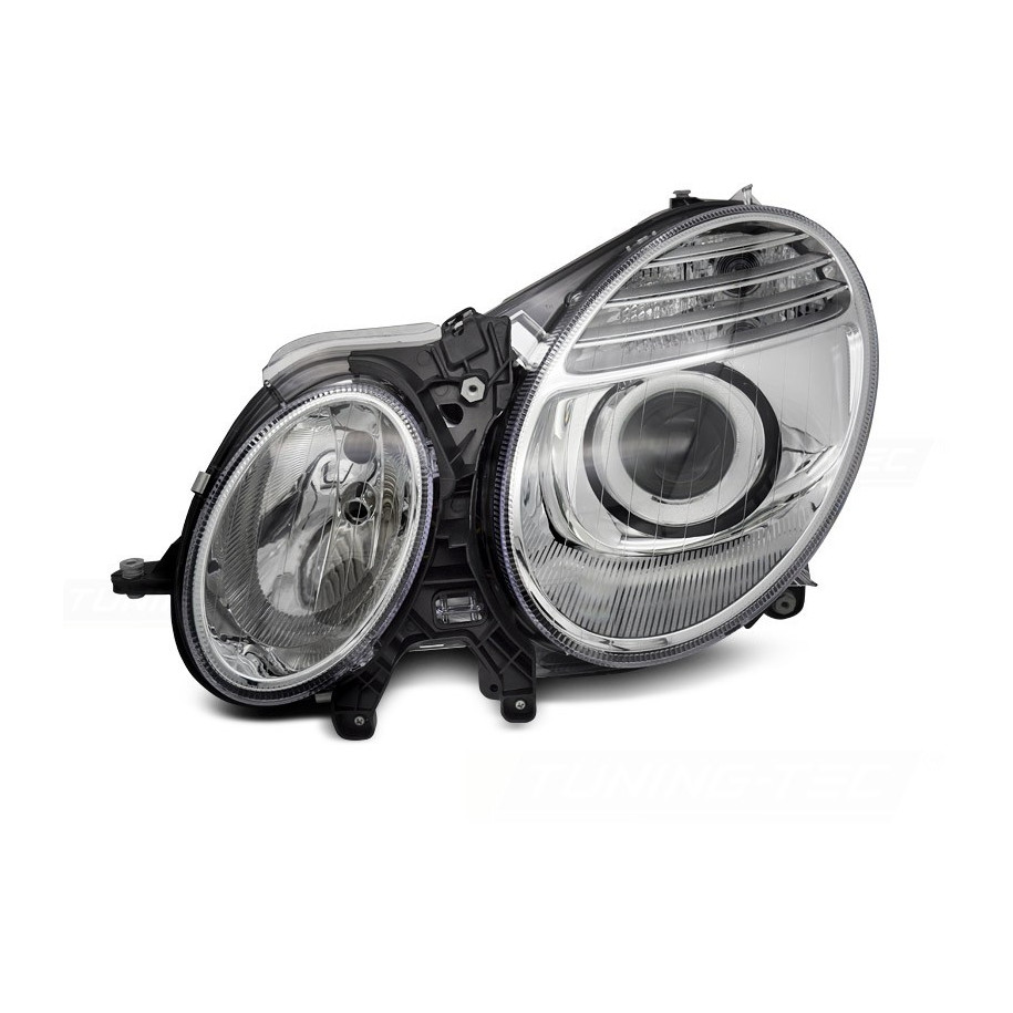 REFLEKTOR MERCEDES W211 06-09 CHROME TYC LEWY/PRAWY