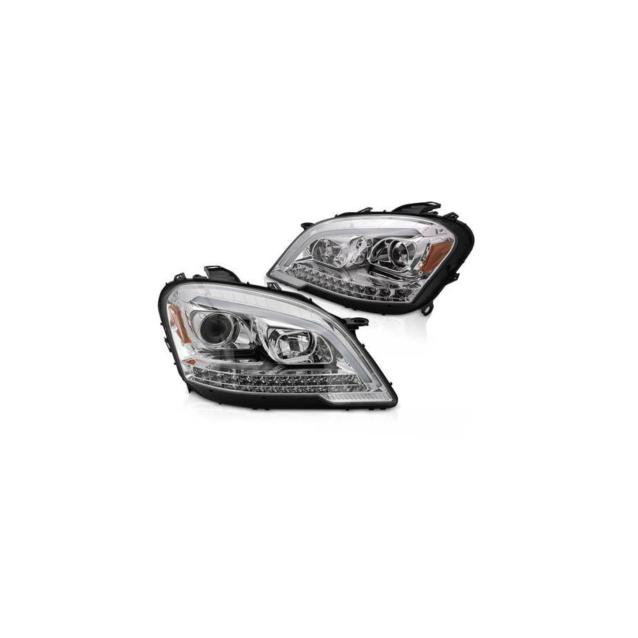 REFLEKTORY MERCEDES W164 ML M-KLASA 09-11 TUBE LIGHT CHROME SEQ