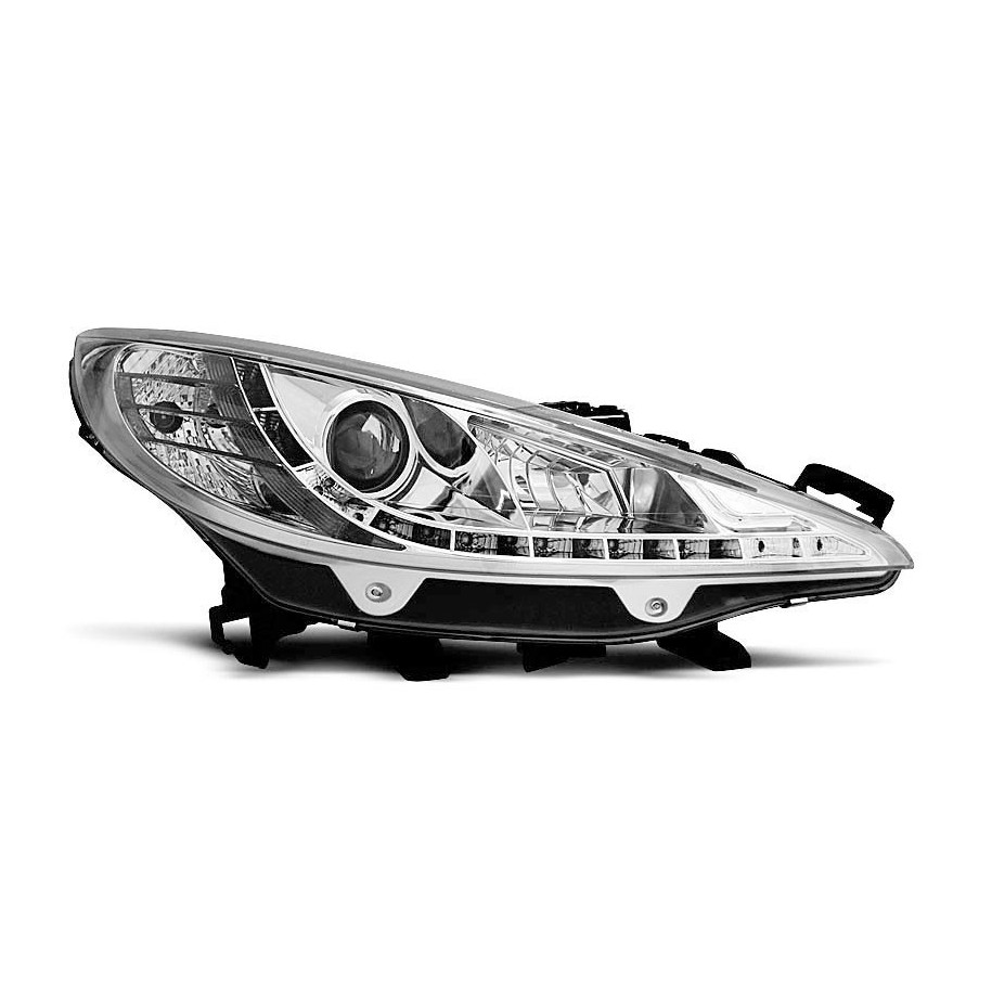 LAMPY REFLEKTORY PEUGEOT 207 2006-12 DAYLIGHT CHROM