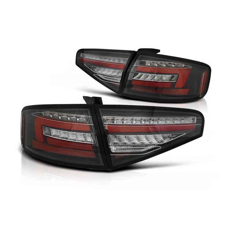 LAMPY DIODOWE AUDI A4 B8 12-15 SEDAN BLACK DTS