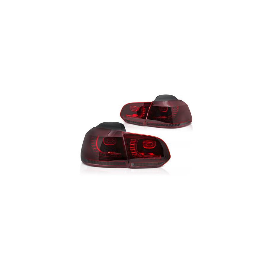 LAMPY TYLNE DIODOWE VW GOLF 6 08-13 RED SMOKE LED BAR DTS HB
