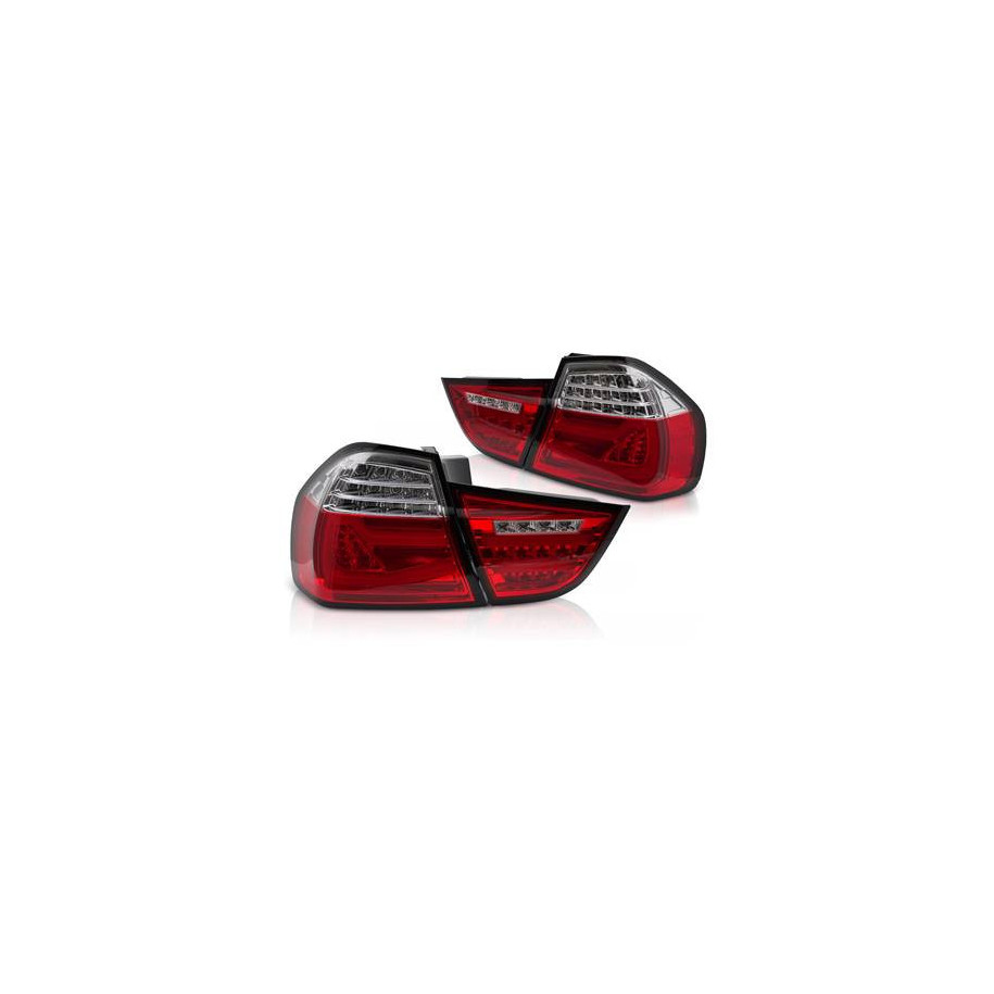 LAMPY TYLNE DIODOWE BMW E90 09-11 RED WHITE LED BAR DTS