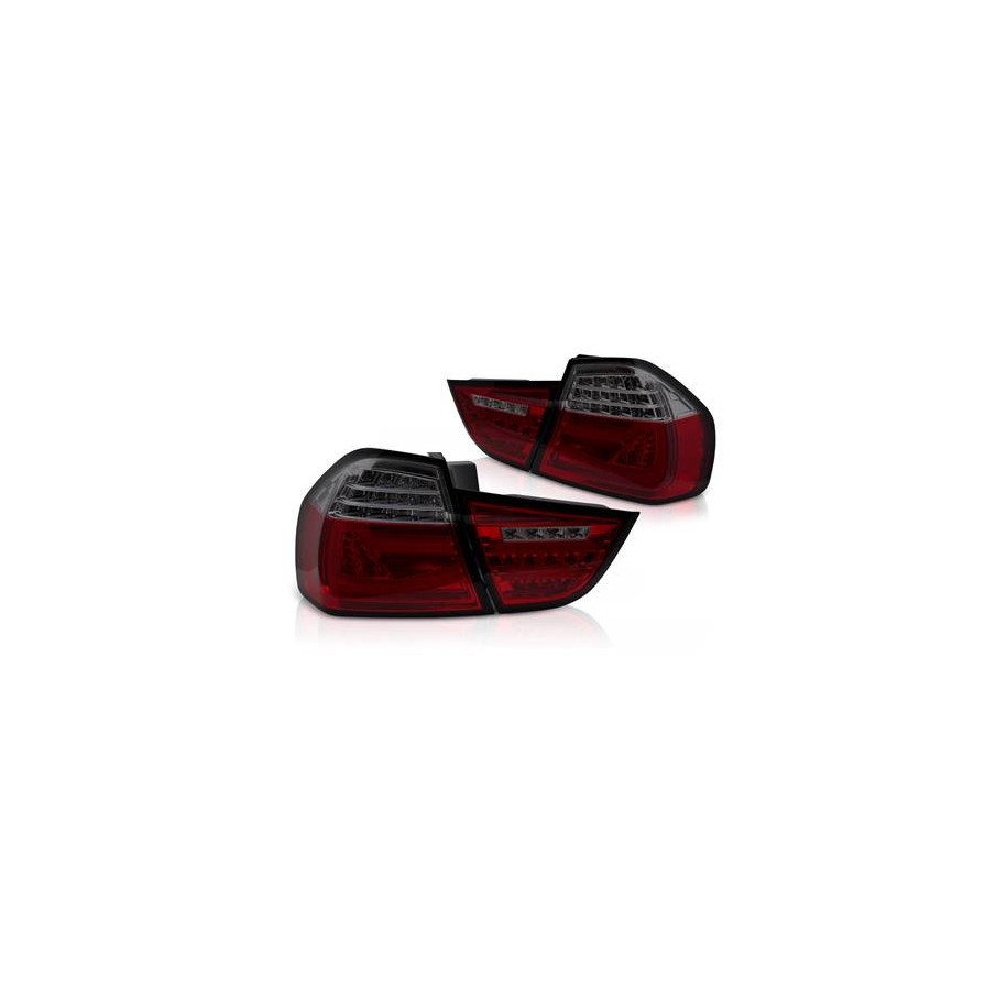 LAMPY TYLNE DIODOWE BMW E90 09-11 RED SMOKE LED BAR DTS
