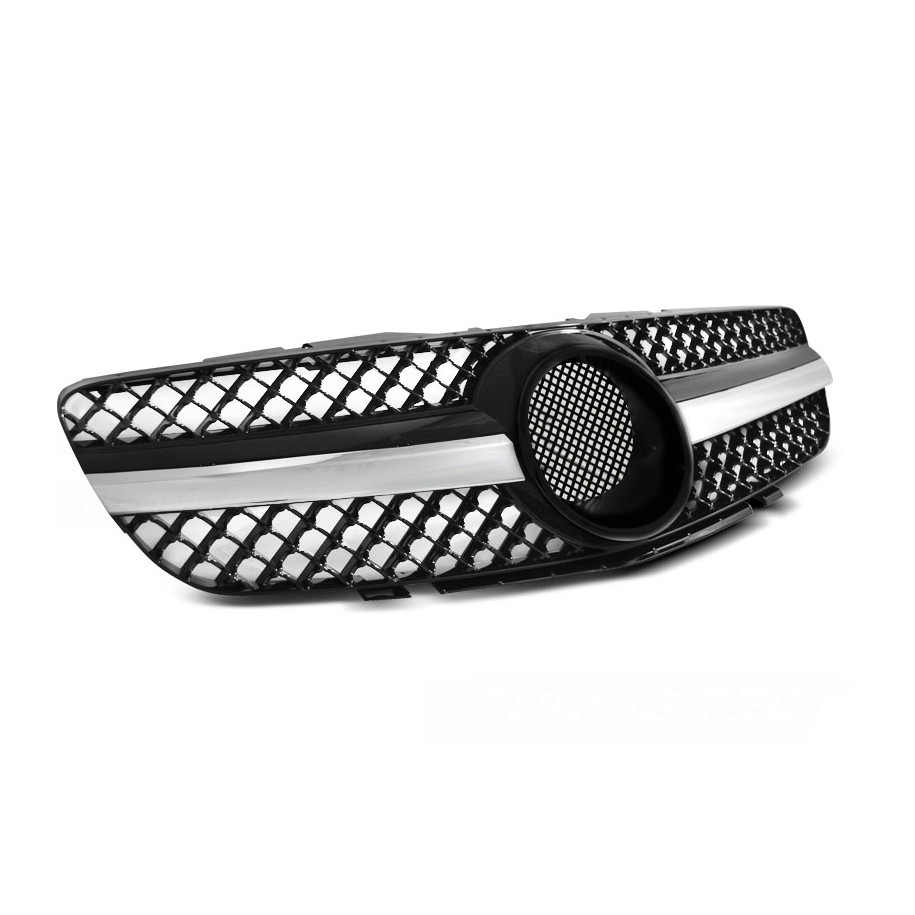 ATRAPA GRILL MERCEDES SL R230 01-06 SPORT BLACK CH - Części samochodowe Hansauto.pl
