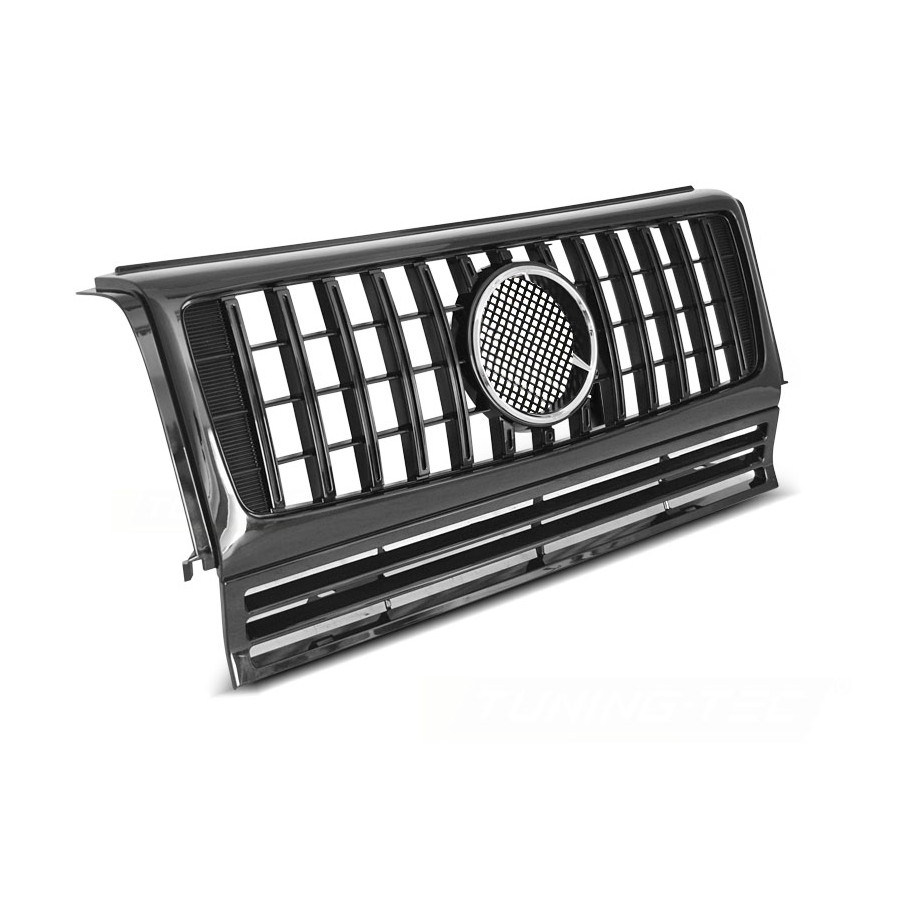 GRILL ATRAPA W463 90-12 GLOSSY BLACK SPORT - Części samochodowe Hansauto.pl