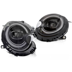 LAMPY REFLEKTORY BMW MINI COOPER R55 R56 06-15 FULL LED BLACK - Części samochodowe Hansauto.pl