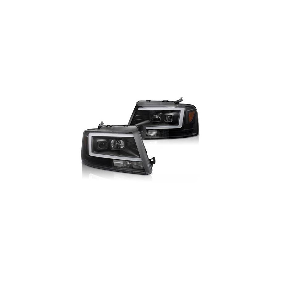 LAMPY REFLEKTORY FORD F150 MK11 04-08 TUBE LED BLACK - Części samochodowe Hansauto.pl