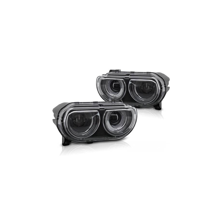 LAMPY REFLEKTORY DODGE CHALLENGER 08-14 LED DRL DTS - Części samochodowe Hansauto.pl