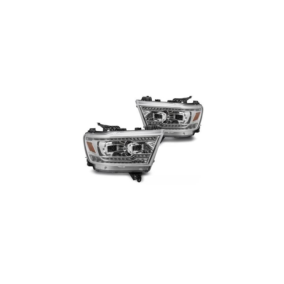 LAMPY REFLEKTORY DODGE RAM 1500 19-22 CHROME FULL LED DTS - Części samochodowe Hansauto.pl