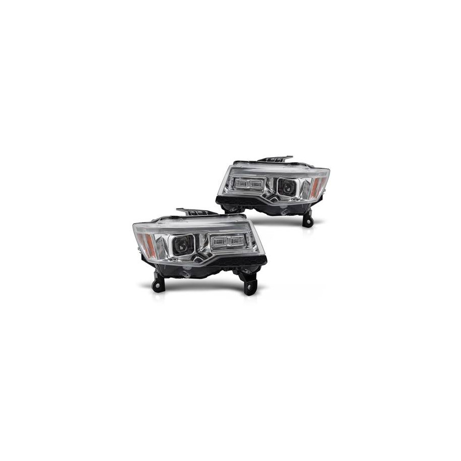 LAMPY REFLEKTORY CHRYSLER JEEP GRAND CHEROKEE 14-21 XENON LED CHROM SEQ HID - Części samochodowe Hansauto.pl