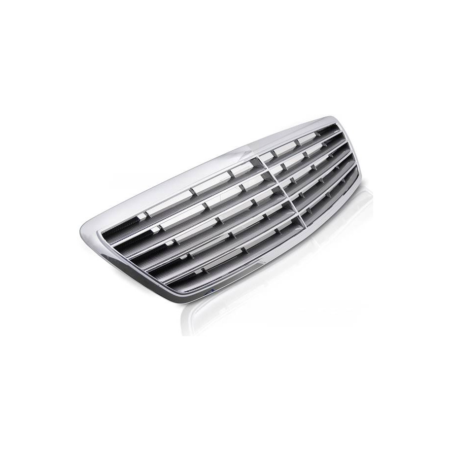GRILL ATRAPA PRZEDNIA MERCEDES W220 S-KLASA 02-05 CHROM CARBON - Części samochodowe Hansauto.pl