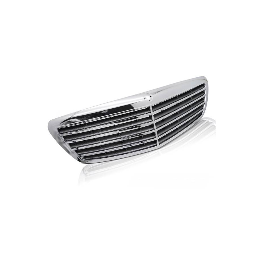 GRILL ATRAPA PRZEDNIA MERCEDES W221 S-KLASA 05-09 CHROM CARBON - Części samochodowe Hansauto.pl
