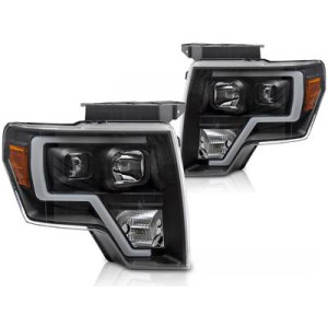 LAMPY REFLEKTORY FORD F150 MK12 08-14 TUBE LED BLACK - Części samochodowe Hansauto.pl