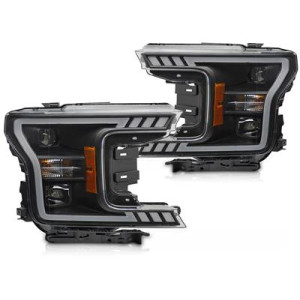 LAMPY REFLEKTORY FORD F150 MK13 17-20 BLACK TUBE LED DTS - Części samochodowe Hansauto.pl