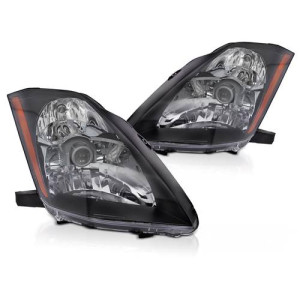 LAMPY REFLEKTORY PRZÓD NISSAN 350Z 03-05R BLACK H7/H1 - Części samochodowe Hansauto.pl