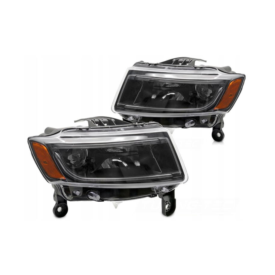 LAMPY REFLEKTORY CHRYSLER JEEP GRAND CHEROKEE 14-16 TUBE LED BLACK - Części samochodowe Hansauto.pl