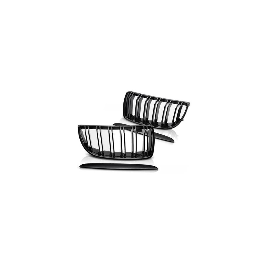 GRILL PRZEDNI NERKI BMW E90 E91 05-08 SPORT BLACK SEDAN / KOMBI - Części samochodowe Hansauto.pl