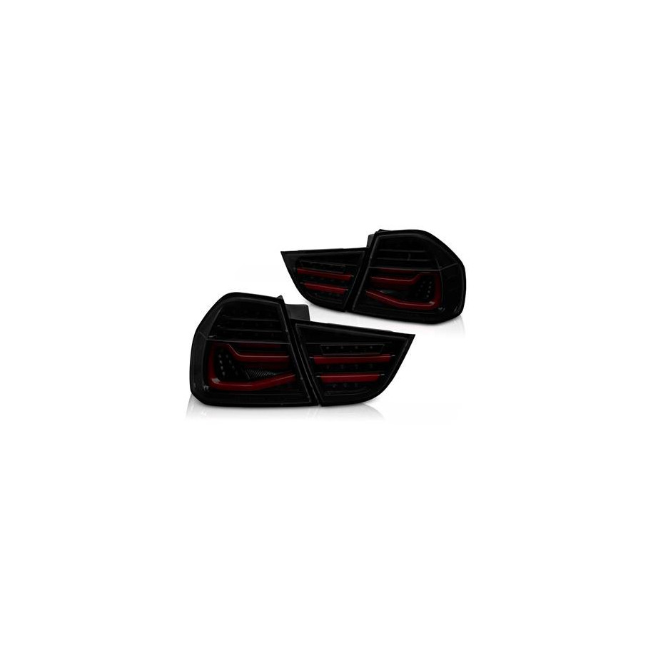 LAMPY TYLNE DIODOWE BMW E90 09-11 BLACK SMOKE LED BAR SEQ - Części samochodowe Hansauto.pl