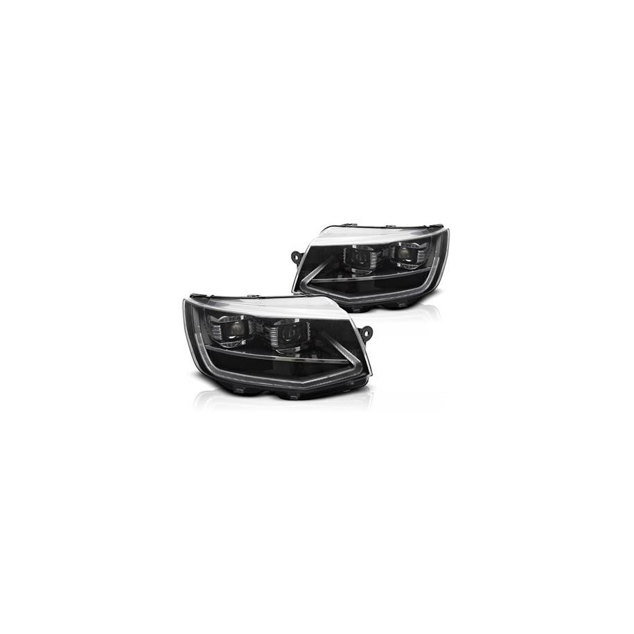 REFLEKTORY VW T6 15-19 TUBE LIGHT BLACK DRL SEQ LED - Części samochodowe Hansauto.pl