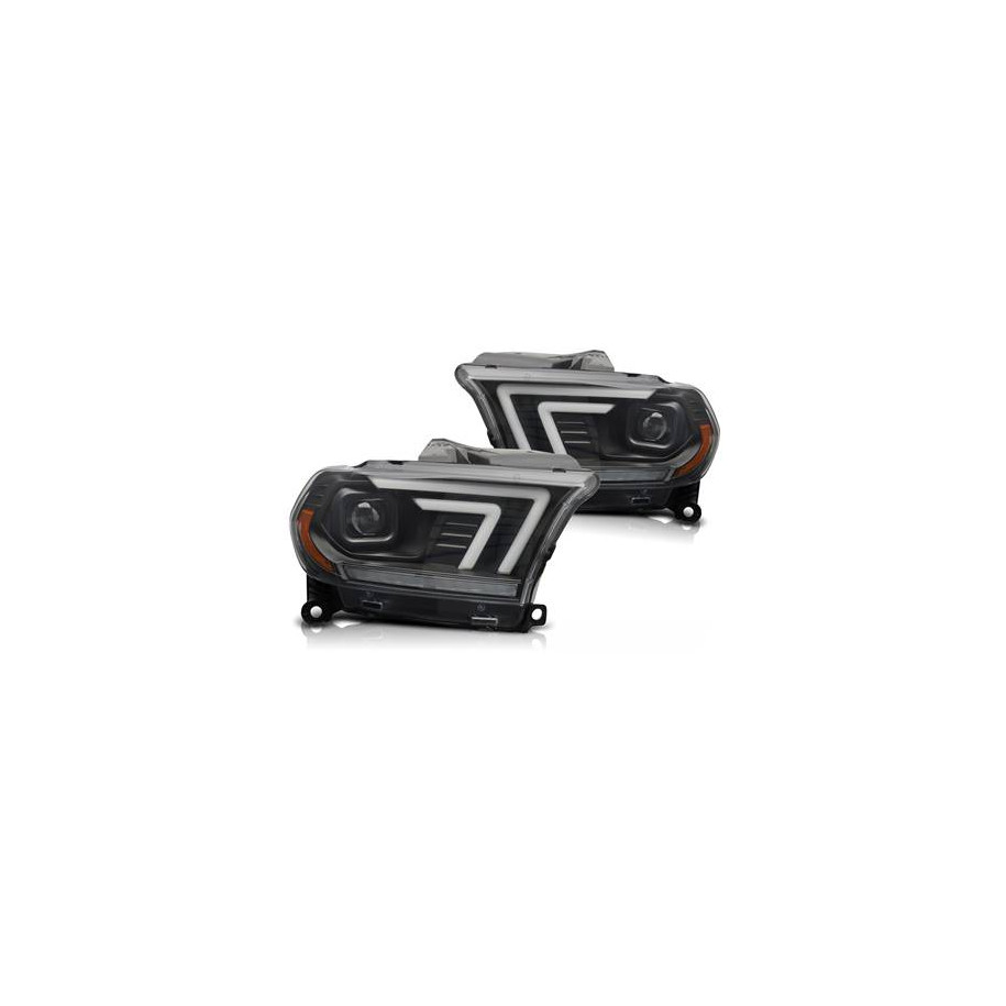 LAMPY REFLEKTORY DODGE DURANGO 10-13 BLACK LED TUBE SEQ - Części samochodowe Hansauto.pl