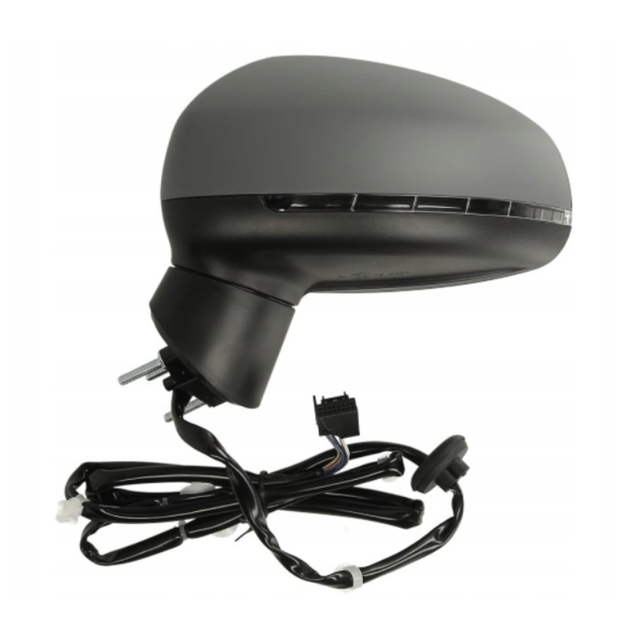 LUSTERKO AUDI A1 (8X) 04.10-01.15 Z MIGACZEM ELEKTRYCZNE SKŁADANE ELEKTRYCZNIE DO MALOWANIA OGRZEWANE - Części samochodowe Hansa