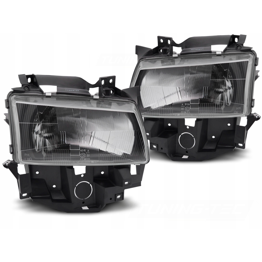 LAMPY REFLEKTORY VW T4 96-03 BUS BLACK - Części samochodowe Hansauto.pl