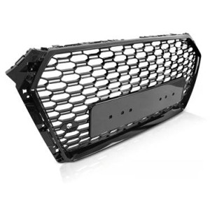 ATRAPA GRILL AUDI A4 B9 15-19 SPORT GLOSSY BLACK PDC - Części samochodowe Hansauto.pl